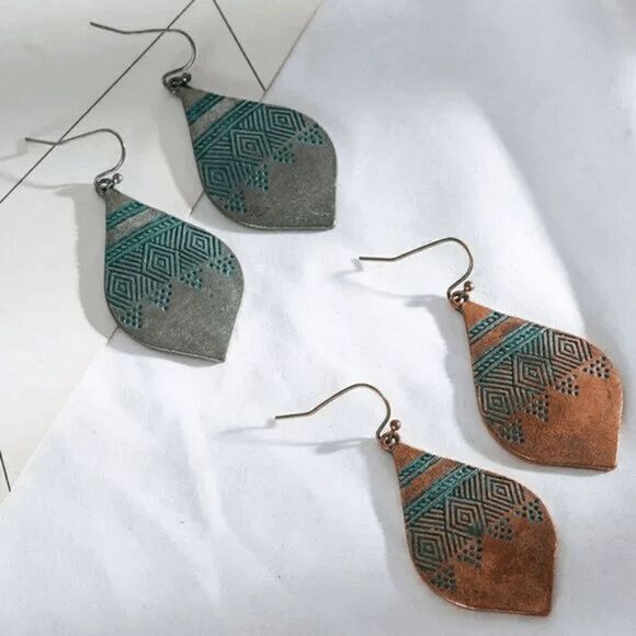 2/$21āAztec Dangle TeardropāEarrings - Picture 3 of 5
